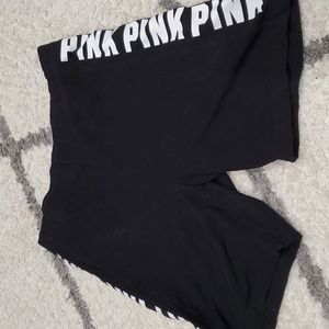 VS PINK YOGA BIKER SHORTS